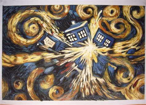 100handpainted Doctor Who Exploding Tardis Blue Box Etsy