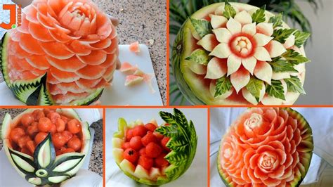 Watermelon Carving For Parties 5 Different Ideas Watermelon Art And