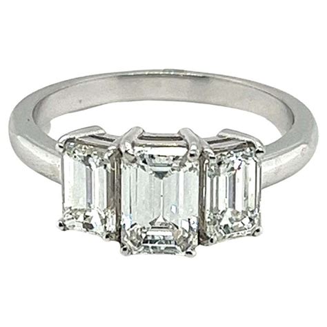 533 Carat Emerald Cut Diamond Platinum Ring At 1stdibs 1 Carat