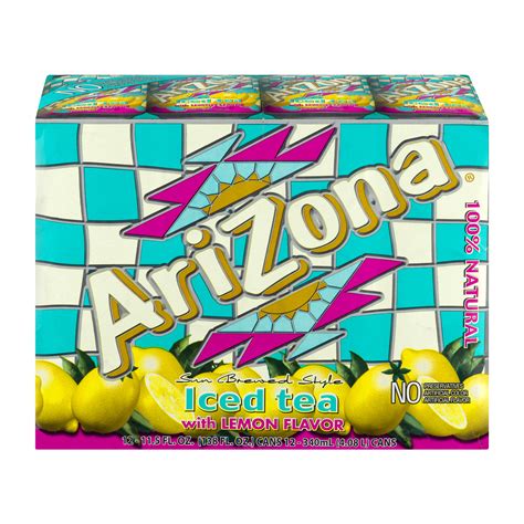 Arizona Iced Tea Lemon Flavor Kiste X Ml Usa Tee Drink Shop
