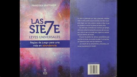 Las Siete Leyes Universales Audio Libro De Franziska Krattinger Youtube
