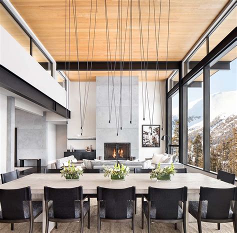 Modern Mountain Home Boasts Chic And Stylish Living In Montana Modern