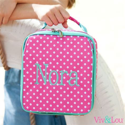 Wholesale Boutique Dottie Collection Lunch Box Monogrammed By