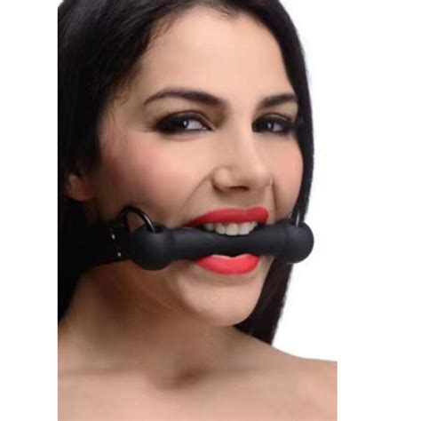 Buy Fixation Oral Open Mouth Gag Silicone Bone Bit Gag BDSM Bondage Harness Women Online At