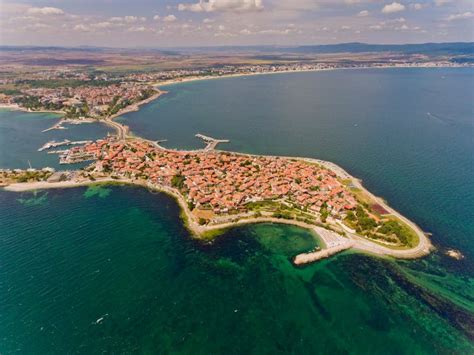 Mar De Nessebar El Mar Negro Bulgaria En El Verano Del Gulou De Costas Imagen De Archivo