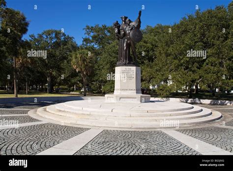 Sumter Monument in The Battery, White Point Gardens, Charleston, South
