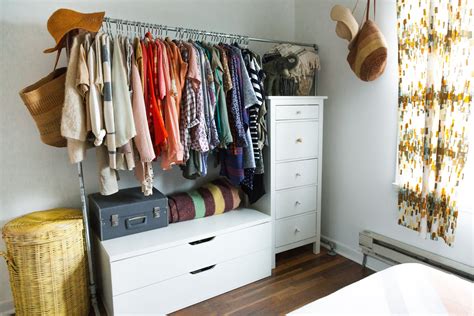 Real Small Space Closet Solutions How To Hang Your Clothes Out In The