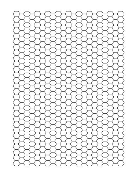 Free Printable Hexagon Graph Paper Printable Templates