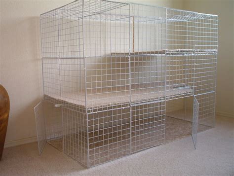 Made From Wire Storage Cubes Custom Cage Ideas Diy Bunny Cage