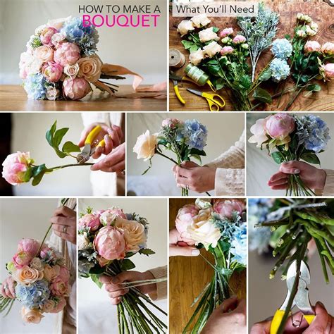How To Make A Bridal Bouquet Diy Wedding Flowers Bouquet Diy Wedding