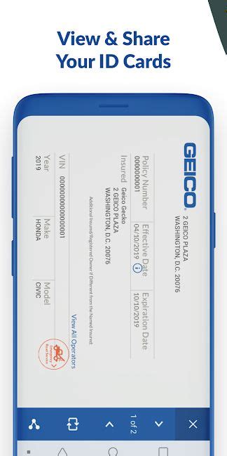 Digital id cards are easier in the app. GEICO Mobile - Car Insurance - Apps on Google Play | Geico car insurance, Car insurance, Card ...