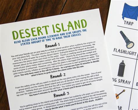 Decision Quest Desert Island Survival Group Communication And Decision Making Activity Workplace