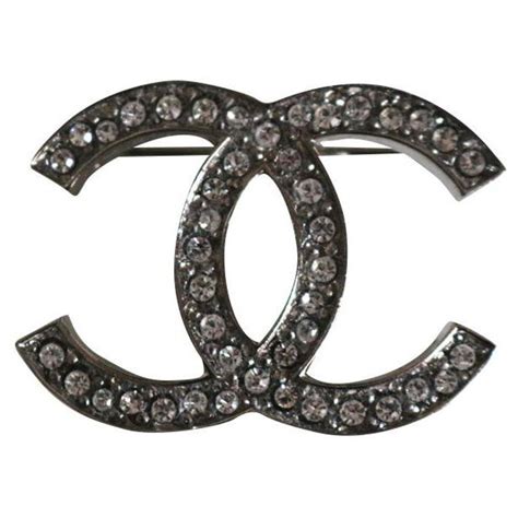 Chanel Brooch Cc Silvery Metal Ref157519 Joli Closet
