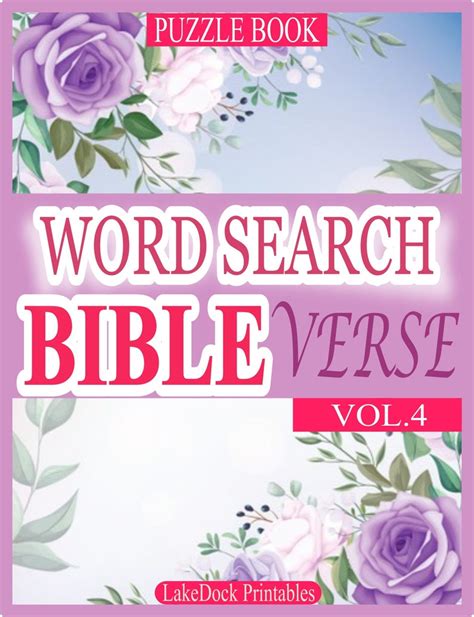 Word Search Bible Verse Vol 4 25 Puzzles For Seniors And Etsy