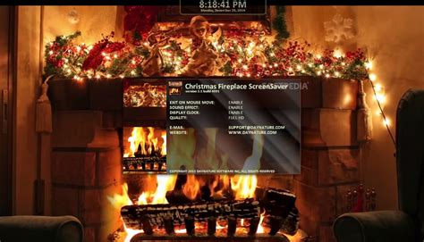 Christmas Fireplace Screensaver Download