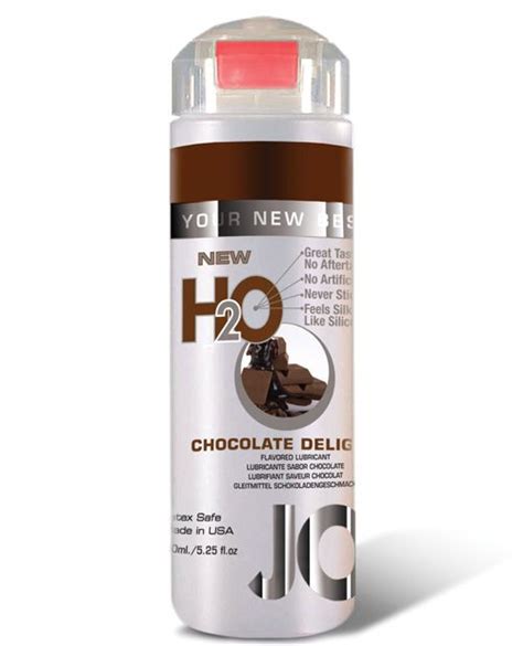 system jo h2o flavored lube chocolate delight this tantalizing chocolate lubricant will keep