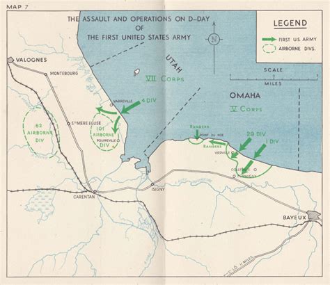 Dday Landings Map D Day Landing At Omaha Beach Warfare History Adams