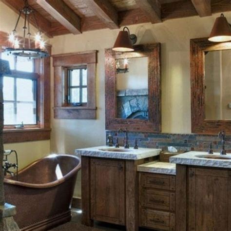 creative rustic style bathroom lighting fixture ideas to complete a spa in a loft rustic b