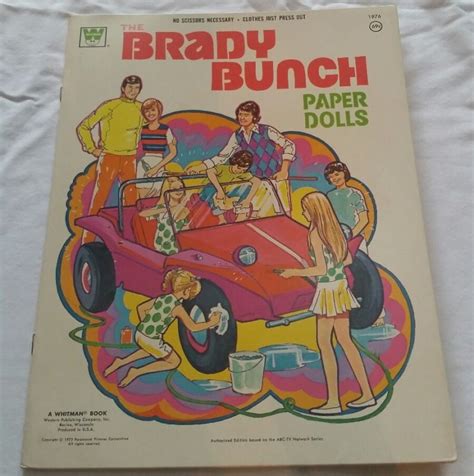 Vintage Brady Bunch Paper Dolls Book Uncut Antique Price Guide