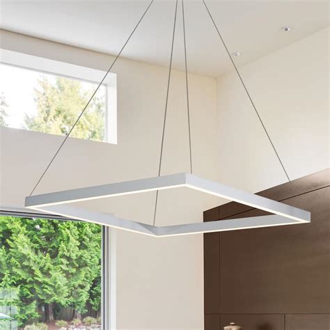 This contemporary aluminum acrylic chandelier ceiling light is the ideal choice for any living area. see allitem description. VONN Lighting 38W Atria Collection 20 in. Silver ...