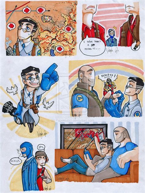 Tf2 Minidrawings Coloured By Papercutzz On Deviantart Team Fortress 2