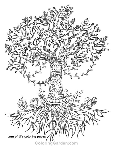 Coloring Tree With Roots Coloring Pages