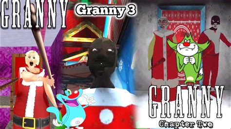 Granny Santa Vs Granny Chapter Two Santa Vs Granny 3 Santa With Oggy And Jack Youtube