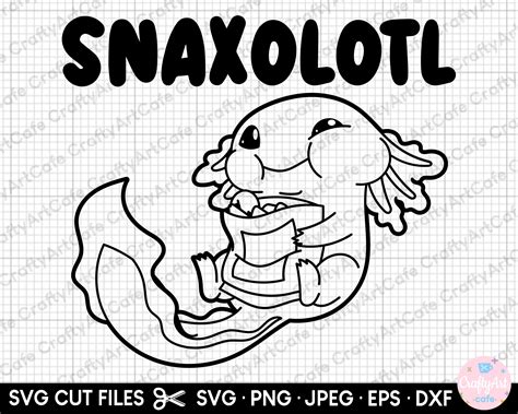 Axolotl Svg Png Cut File Cricut Snaxolotl Etsy India