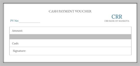 Cash Payment Voucher Template Free  Illustrator Word Apple