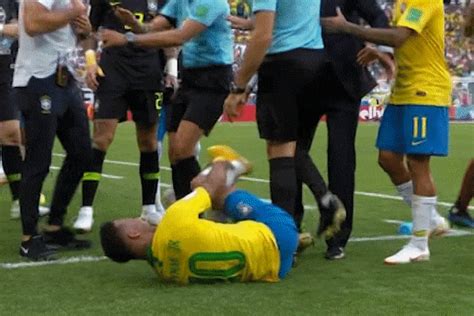 world cup 2018 neymar rolls around on floor after being stamped on in mexico win but