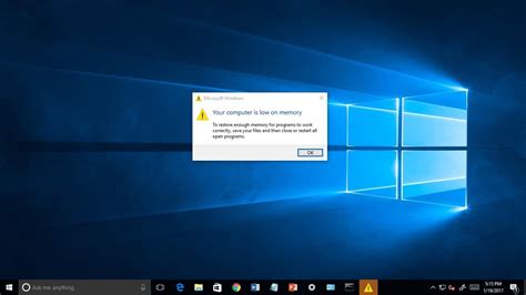 Annoying popups reporting low memory in windows 7, windows 8.1, windows 10, even when the amount of ram is more than enough. Fix "Your Computer Is Low On Memory" Warning on Window 10
