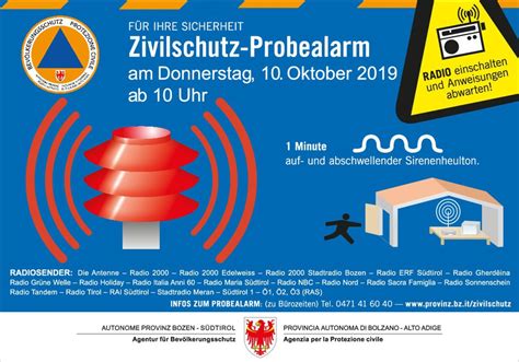 2 days ago · probealarm: Zivilschutz-Probealarm - Offizielle Seite der Gemeinde Brixen