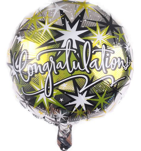 Congratulations Gold Star Foil Balloon 43cm Party King Party Supplies