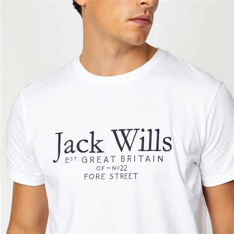 jack wills mens carnaby logo t shirt crew neck tee top cotton classic fit ebay