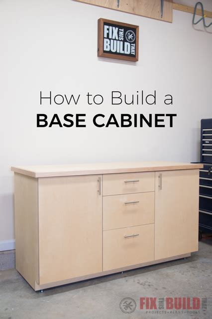 How To Build A Base Cabinet With Drawers FixThisBuildThat