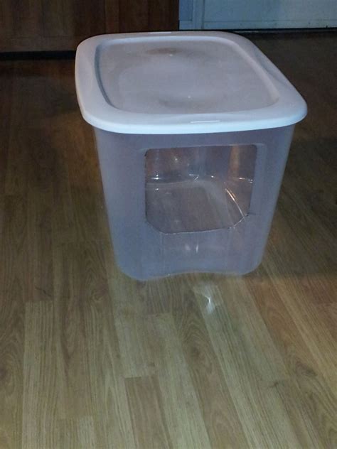 Homemade Kitty Litter Box I Decided On Clear So That There Is Enough Light The Cats Are