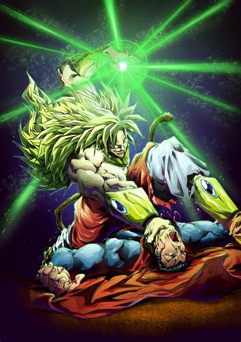 Nessen ressen chō gekisen, lit. Broly vs Superman color da by marvelmania.deviantart.com on @deviantART | Dragon ball art ...