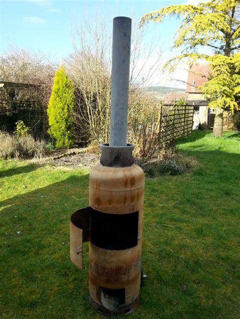 Having a fire pit, chiminea, and a pizza cooker can take up a lot of space on your back patio. 26 best images about gas bottle chiminea / patio heater on ...