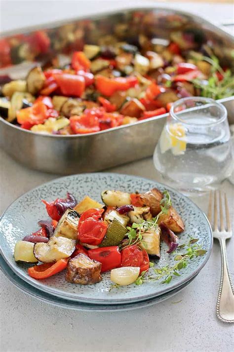 Mediterranean Roast Vegetables Hey Nutrition Lady