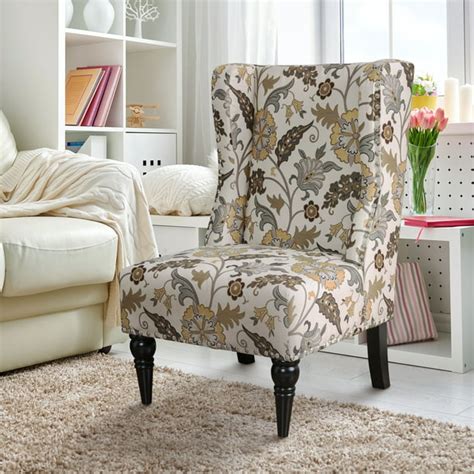 Furniture Of America Vier Contemporary Fabric Wingback Accent Chair