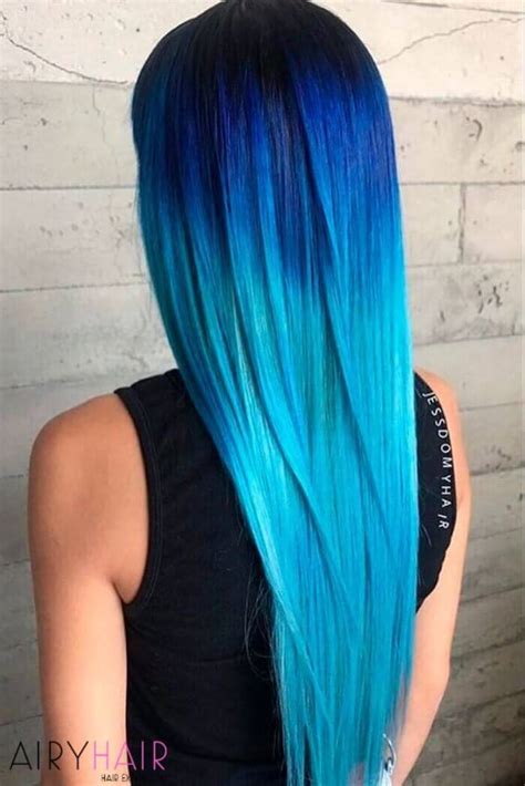 20 Blue And Pastel Blue Ombré Ideas For Hair Extensions