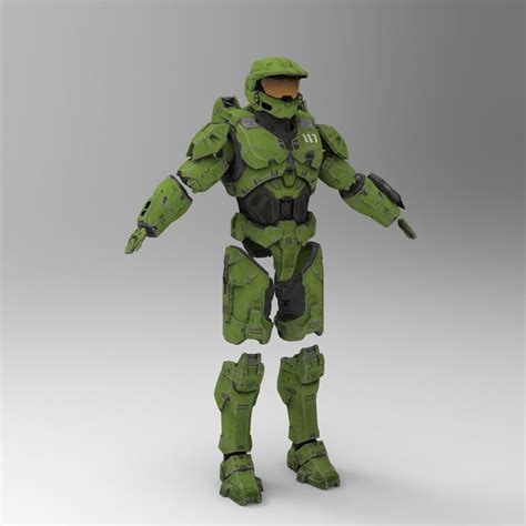 Master Chief Halo Infinity Armor Wearable Template For Eva Etsy