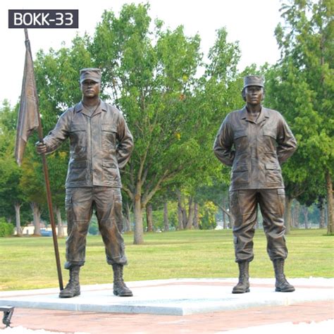 Military Sculpture Life Size Soldier Statue For Garden Bronze Sculpture