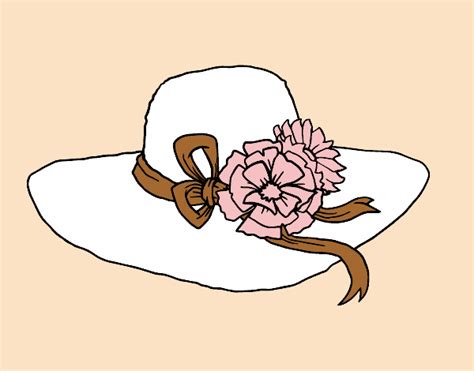Vous êtes descendu jusqu'ici pour obtenir des informations sur dessin de chapeau de paille ? Dessin de Chapeau avec des fleurs colorie par Membre non ...