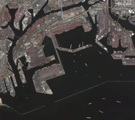 Satellite Images Show Congestion At Long Beach And Los Angeles Ports