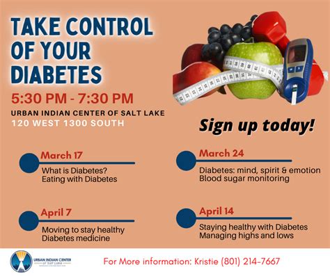 Take Control Of Your Diabetes Urban Indian Center
