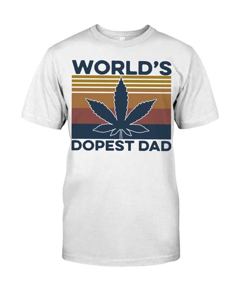 Worlds Dopest Dad Weed Vintage Shirt