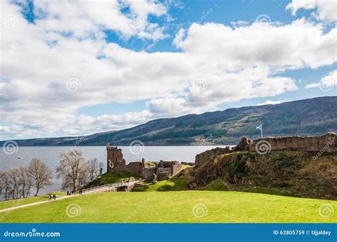 Beautiful Urquhart Castle In Scotland Loch Ness Stock Image Image Of