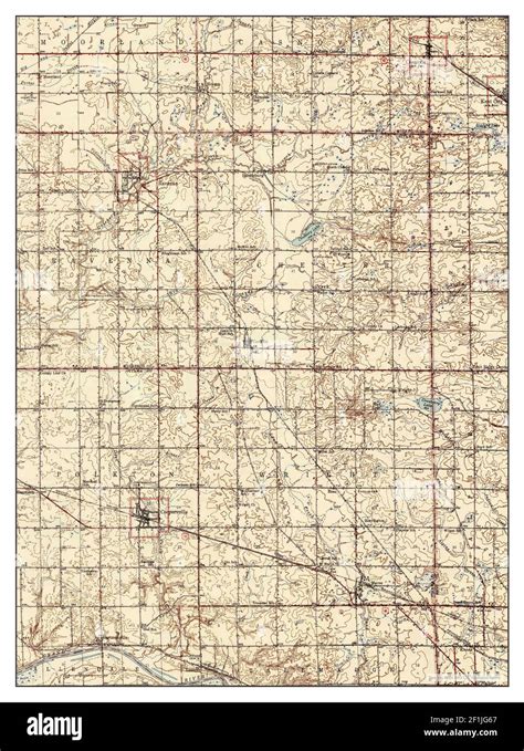 Ravenna Michigan Map 1945 162500 United States Of America By
