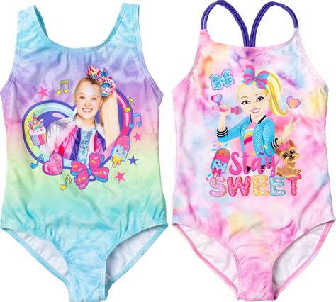 Jojo Siwa Littlebig Girls 2 Pack One Piece Bathing Suit